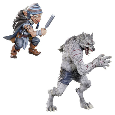 Critical Role Unpainted Miniatures: Chetney Pock O'Pea & Werewolf