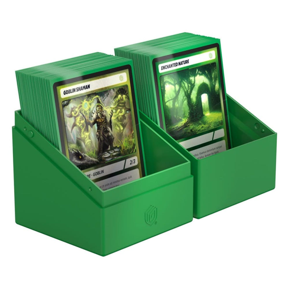 Ultimate Guard: Deck Box – Boulder 100+ – Solid Green