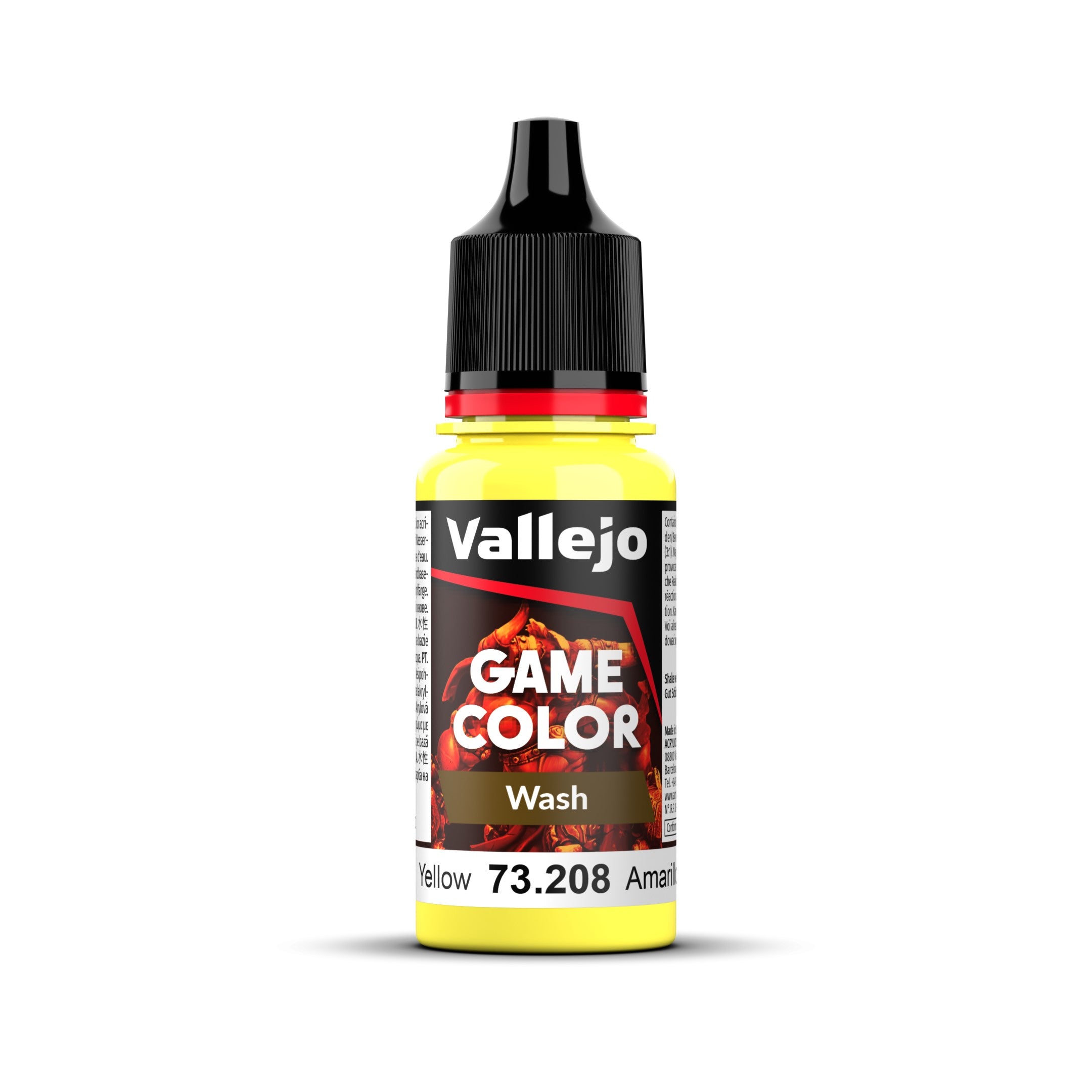 Vallejo Game Colour - Wash - Yellow 18ml