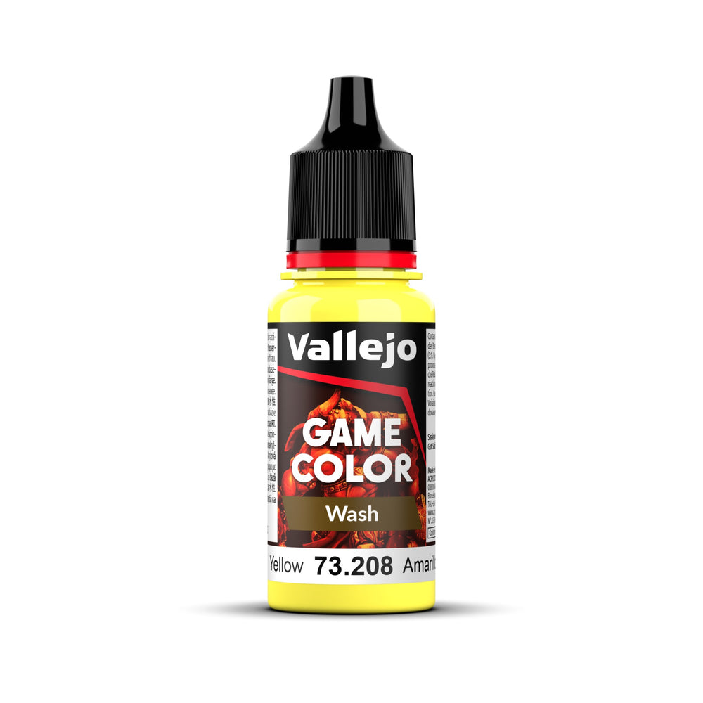 Vallejo Game Colour - Wash - Yellow 18ml