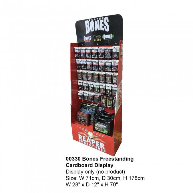 Bones Freestanding Cardboard Display Unit