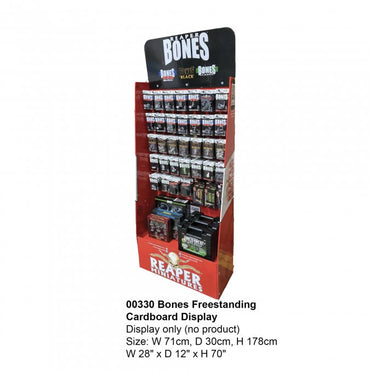 Bones Freestanding Cardboard Display Unit