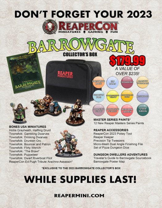 ReaperCon 2023 Barrowgate Collector's Box