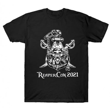ReaperCon 2021 Black and White T-Shirt - Medium