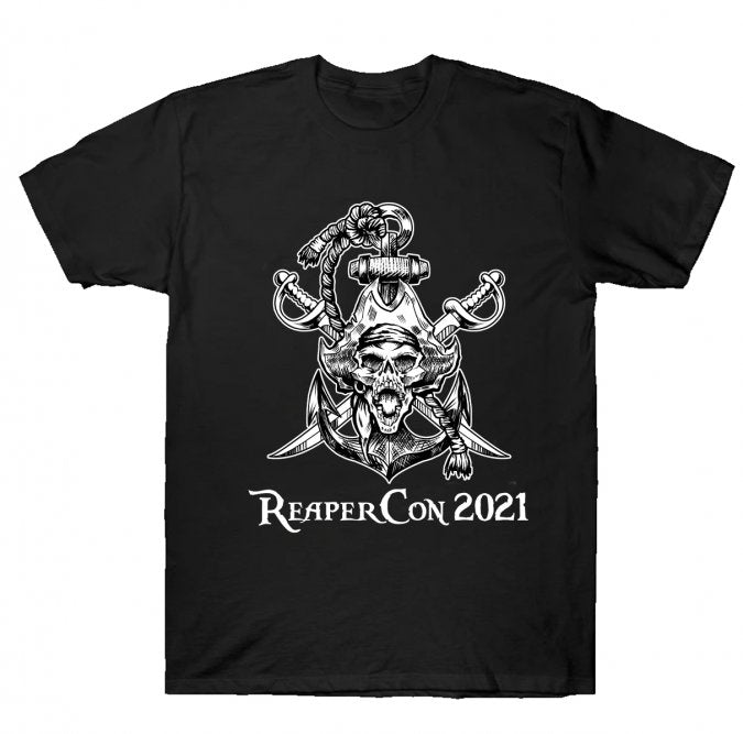 ReaperCon 2021 Black and White T-Shirt - 3XL