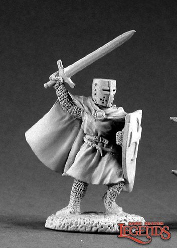 Templar Knight with Sword and Shield