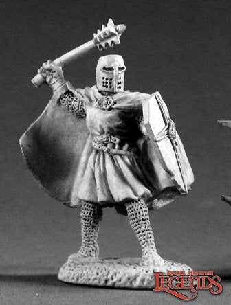 Templar Knight with Mace and Shield
