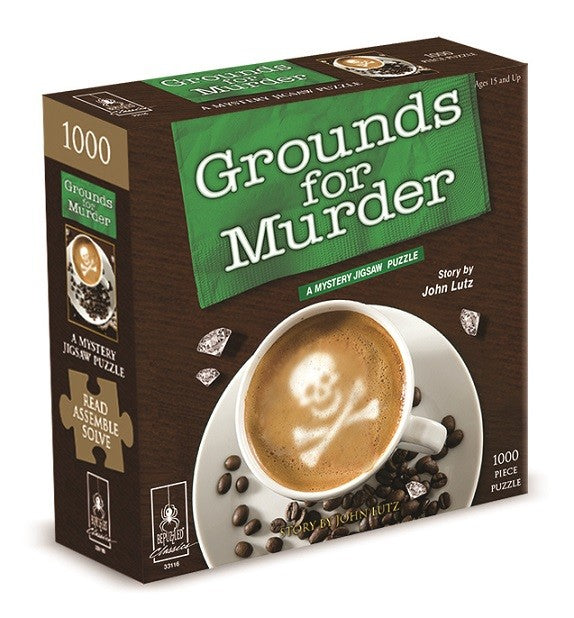 Bepuzzled Puzzle Grounds for Murder a Mystery Jigsaw Puzzle 1000 pieces