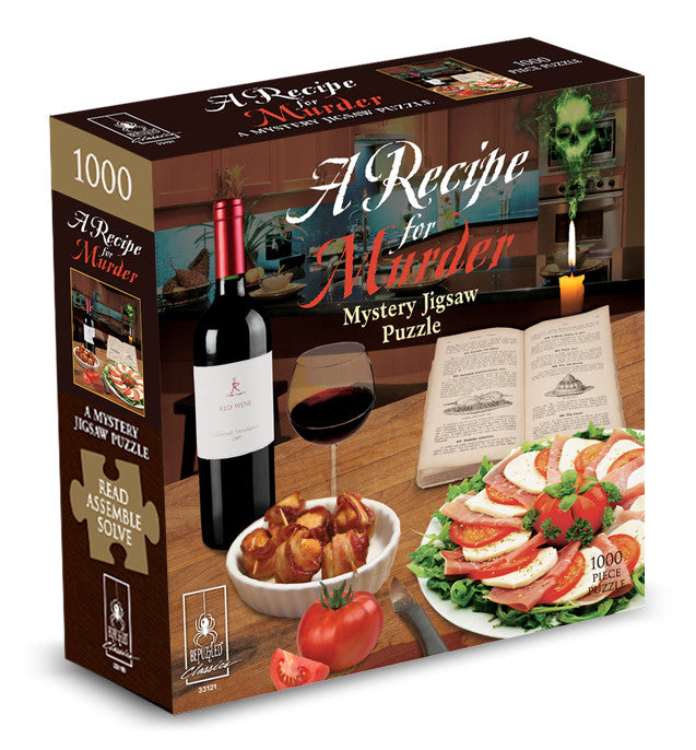 Bepuzzled Puzzle Recipe for Murder a Mystery Jigsaw Puzzle 1000 pieces