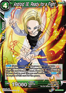 Android 18, Ready for a Fight [BT14-070]