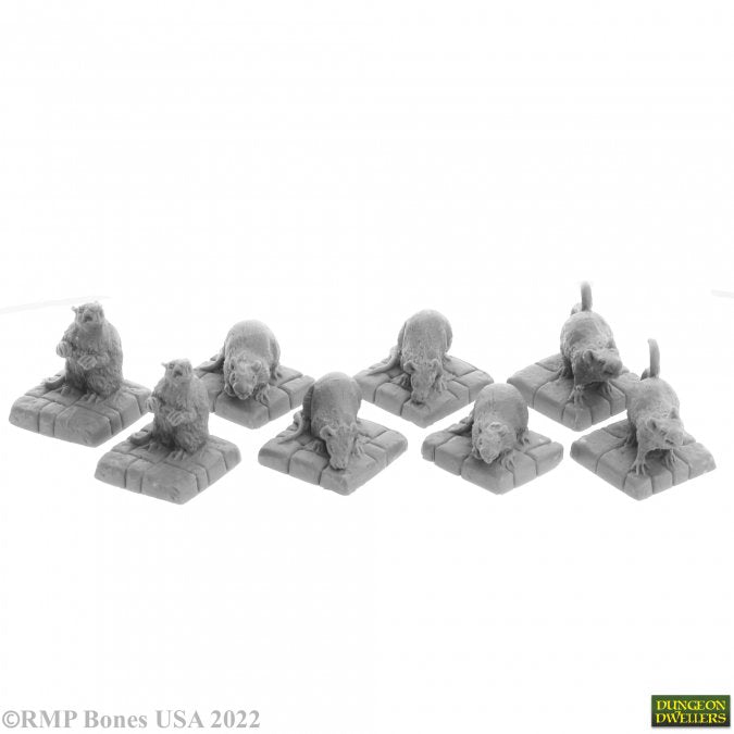 Reaper Miniatures Dire Rats (6)