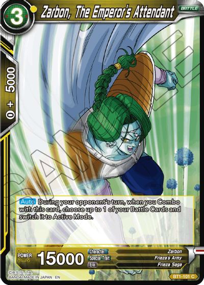 Zarbon, The Emperor's Attendant (Reprint) [BT1-101]