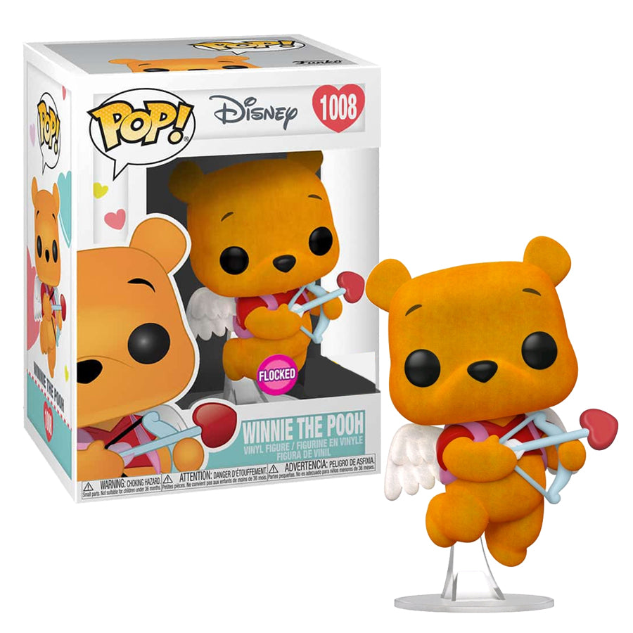 Winnie The Pooh Valentine (Flocked Special Edition) #1008 Disney Pop! Vinyl