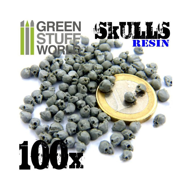100x Resin Skulls - Green Stuff World