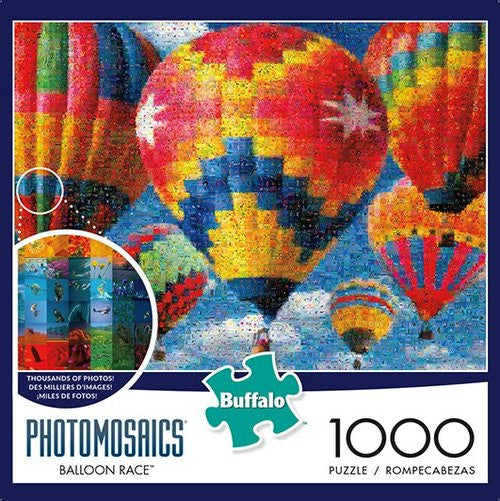Buffalo Puzzle Photomosaic Balloon Race Puzzle 1000 pieces