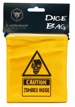 Caution Zombies Dice Bag - Q Workshop