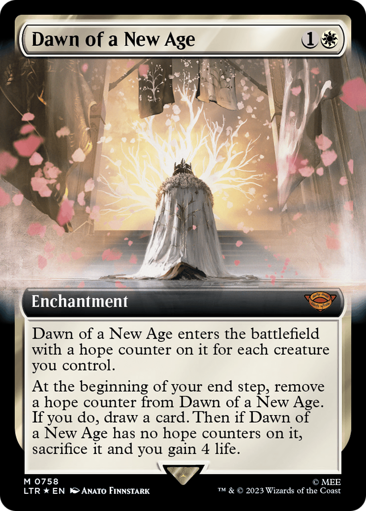 Dawn of a New Age (Extended Art) (Surge Foil) [The Lord of the Rings: Tales of Middle-Earth]