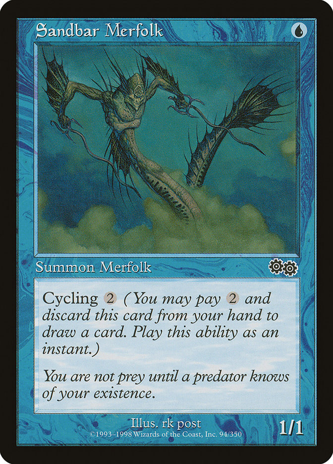 Sandbar Merfolk [Urza's Saga]