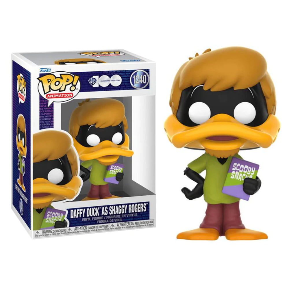 Daffy Duck As Shaggy Rogers #1240 Warner Bros 100 Years Pop! Vinyl
