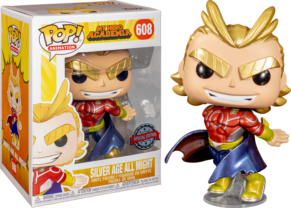 Silver Age All Might (Special Edition) #608 My Hero Academia Pop! Vinyl