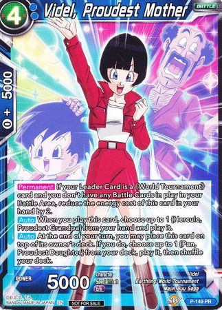 Videl, Proudest Mother (Power Booster: World Martial Arts Tournament) [P-149]