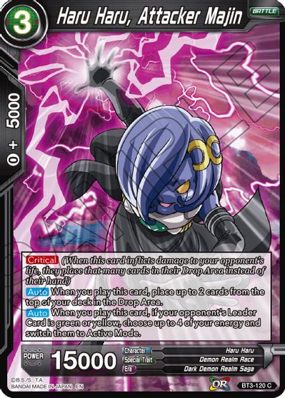 Haru Haru, Attacker Majin (Reprint) [BT3-120]