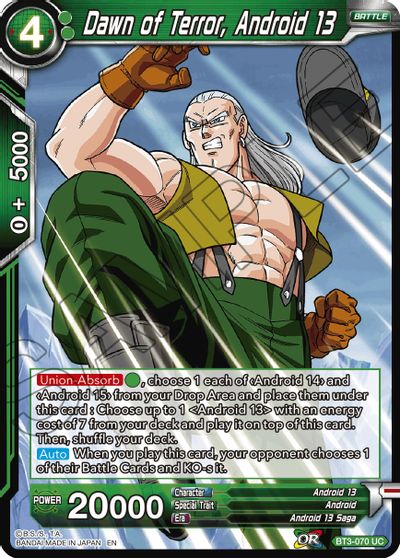Dawn of Terror, Android 13 (Reprint) [BT3-070]