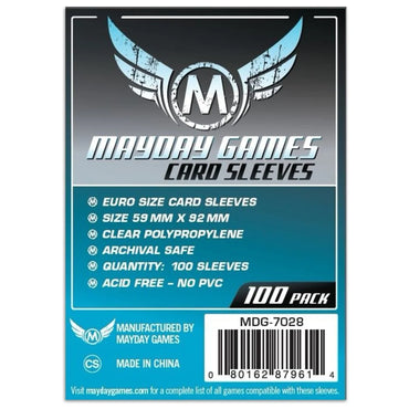 Mayday - Mayday - Euro Card Sleeve (Pack of 100) - 59 MM X 92 MM