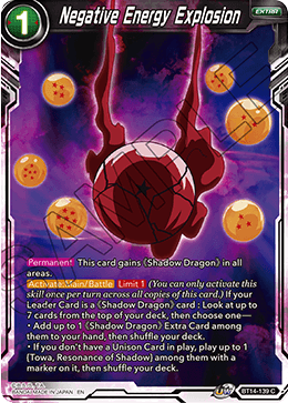 Negative Energy Explosion [BT14-139]