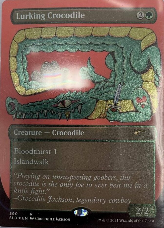 Lurking Crocodile (Foil Etched) [Secret Lair Drop Promos]