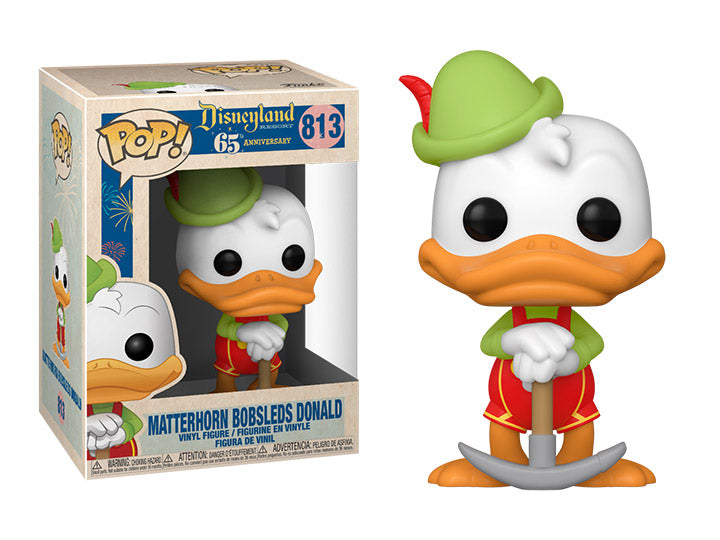 Matterhorn Bobsleds Donald #813 Disneyland Resort 65th Anniversary Pop! Vinyl
