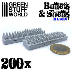 200x Resin Bullets and Shells - Green Stuff World