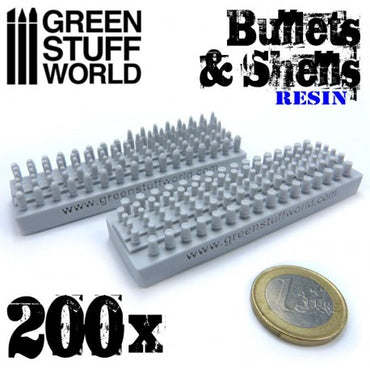 200x Resin Bullets and Shells - Green Stuff World