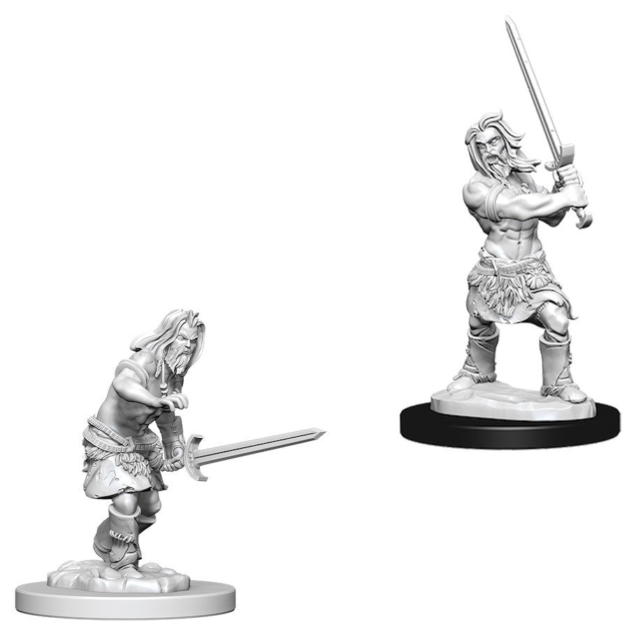 Pathfinder Deep Cuts Unpainted Miniatures Male Human Barbarian