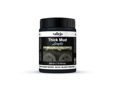 Vallejo Diorama Effects - Black Thick Mud 200ml