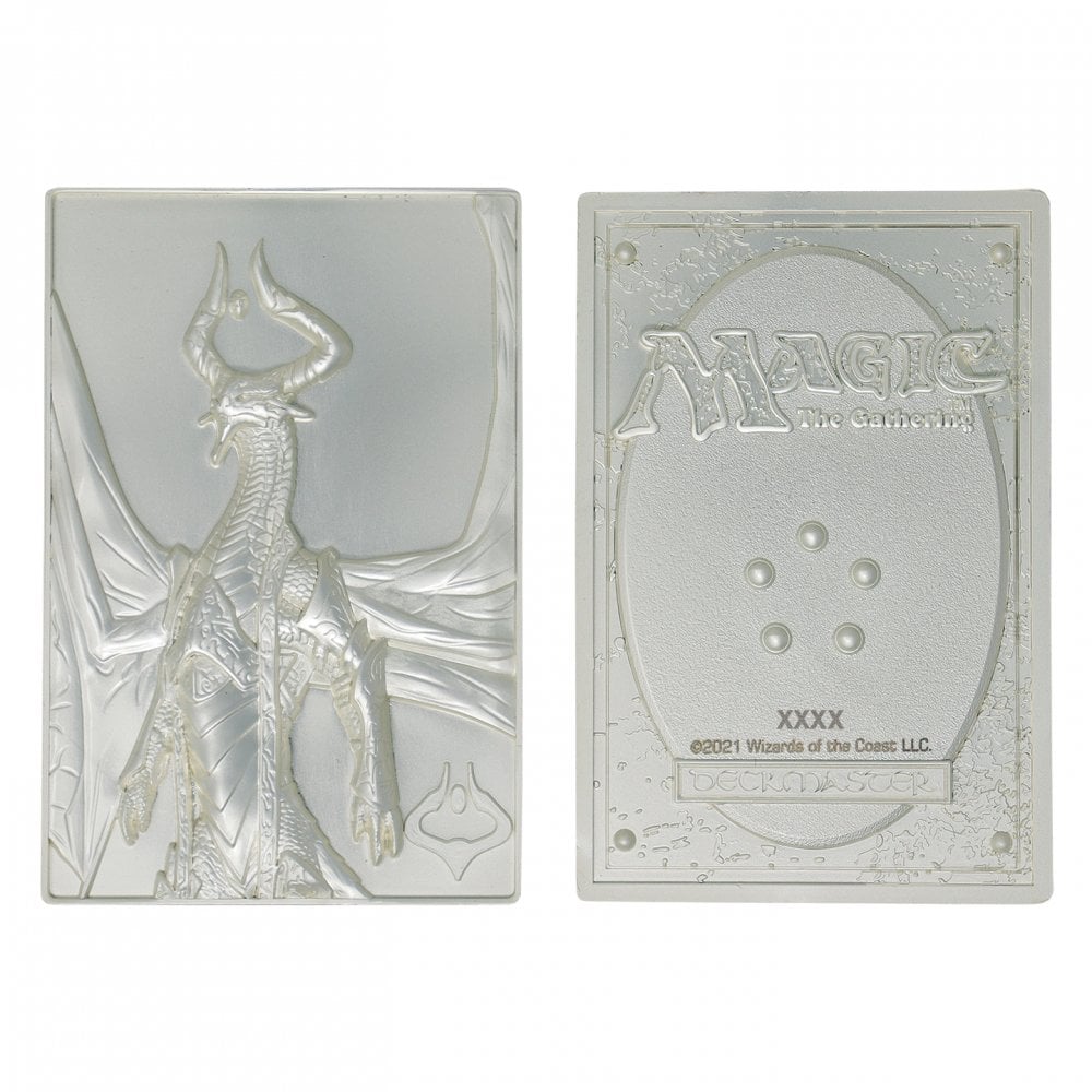 Magic the Gathering Limited Edition Silver Plated Nicol Bolas Metal Collectible