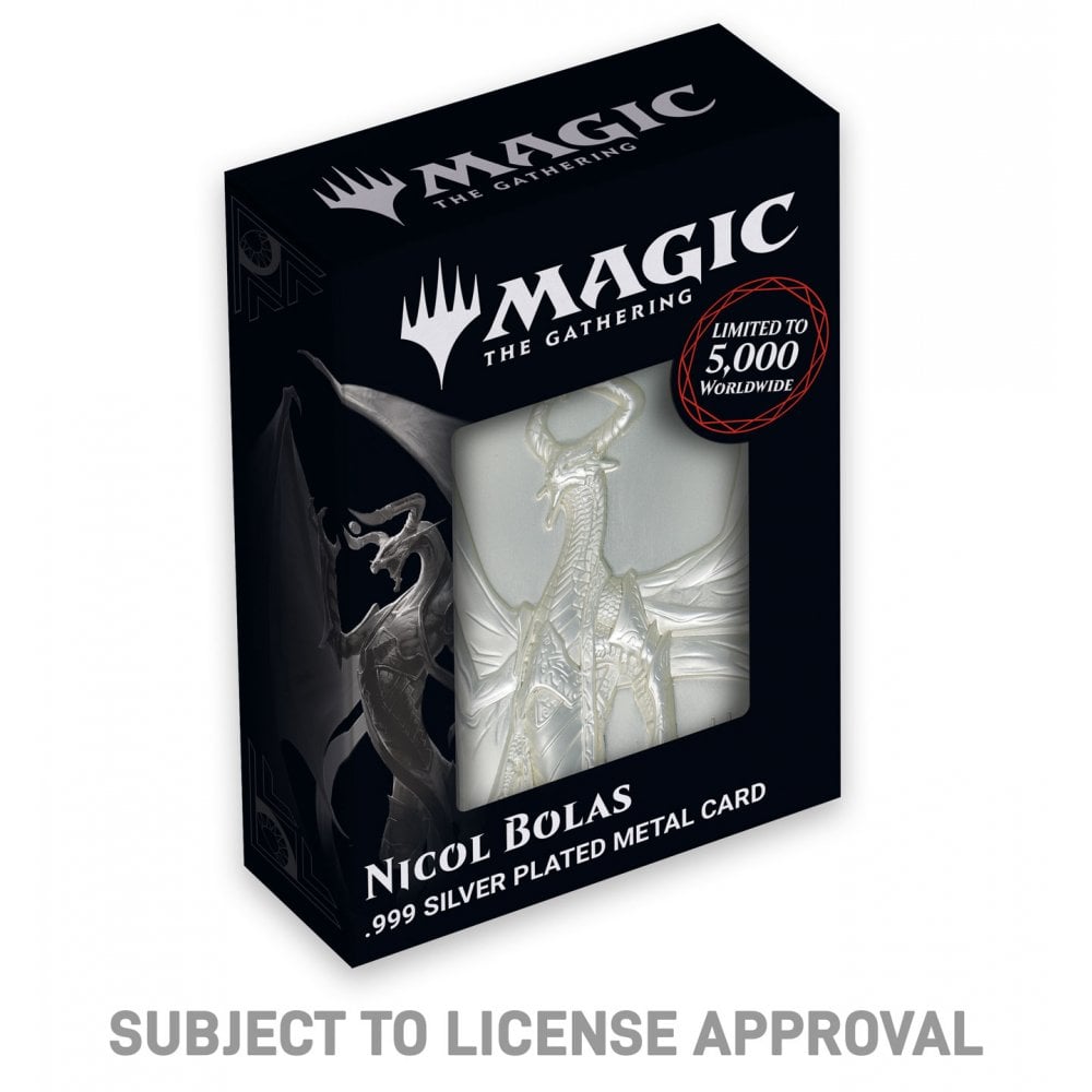 Magic the Gathering Limited Edition Silver Plated Nicol Bolas Metal Collectible