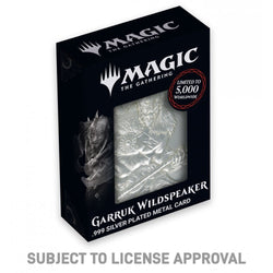 Magic the Gathering Limited Edition Silver Plated Garruk Wildspeaker Metal Collectible
