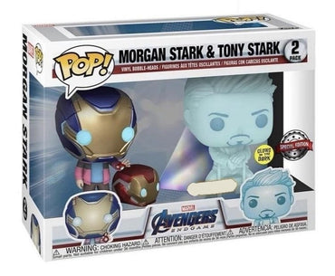 Morgan Stark & Tony Stark (Glow in the Dark Special Edition) 2 Pack Funko Pop! Vinyl