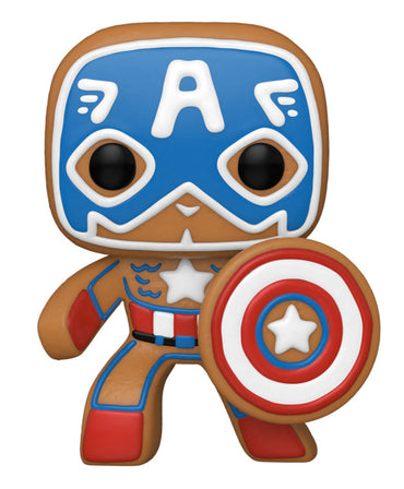 Gingerbread Captain America #933 Marvel Funko Pop! Vinyl