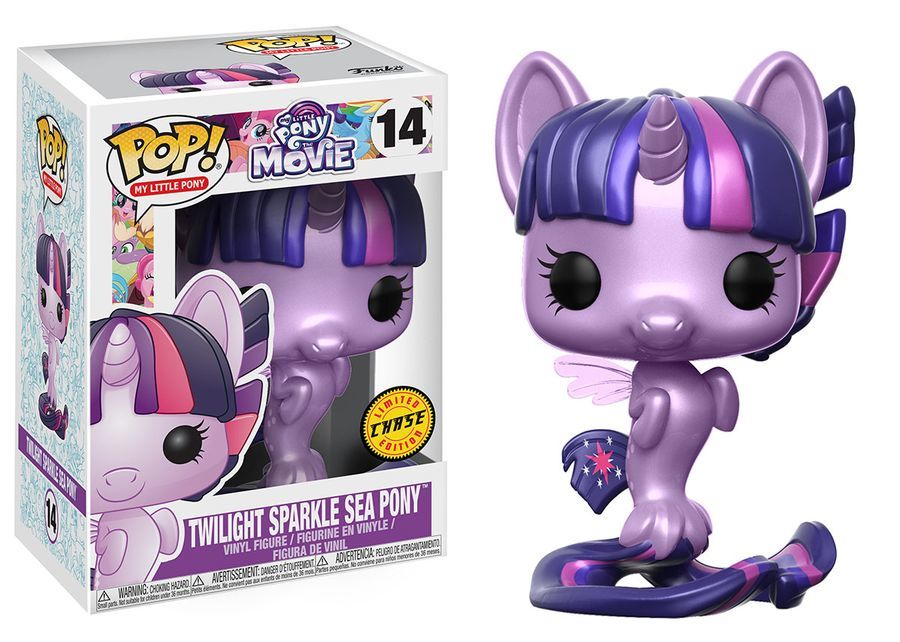Twilight Sparkle Sea Pony w/ chase #14 My Little Pony The Movie Pop! Vinyl