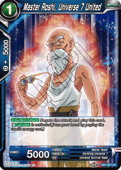 Master Roshi, Universe 7 United (Reprint) [DB1-027]
