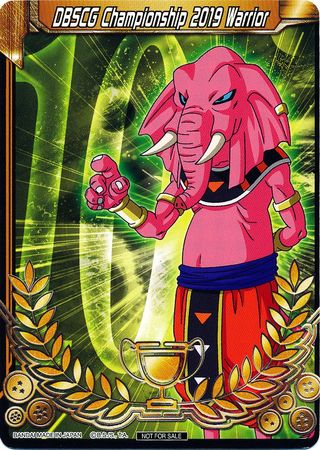 DBSCG Championship 2019 Warrior (Merit Card) - Universe 10 "Rumush" [10]