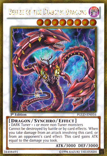 yugioh beelze deck Beelze of the Diabolic Dragons [PGLD-EN016] Gold Secret Rare