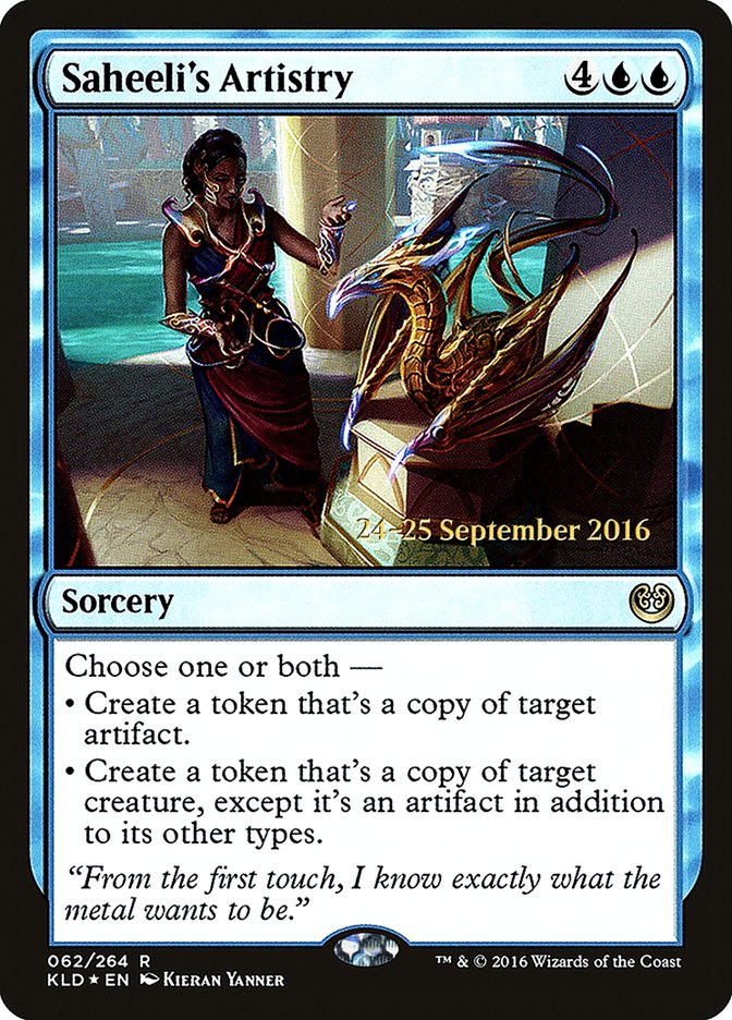 Saheeli's Artistry [Kaladesh Prerelease Promos]