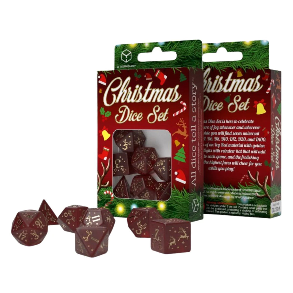 Q Workshop Christmas Dice Set 7