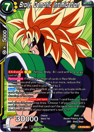 Broly, Demonic Intimidation (Broly Pack Vol. 3) [P-110]