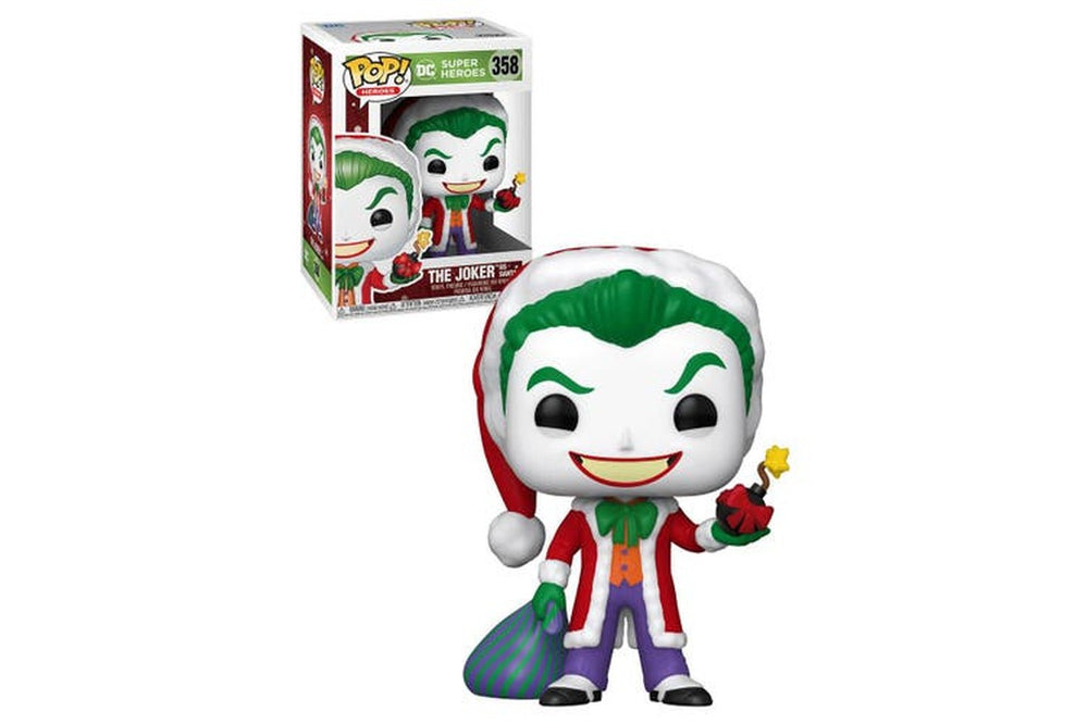The Joker as Santa #358 DC Super Heroes Pop Vinyl!