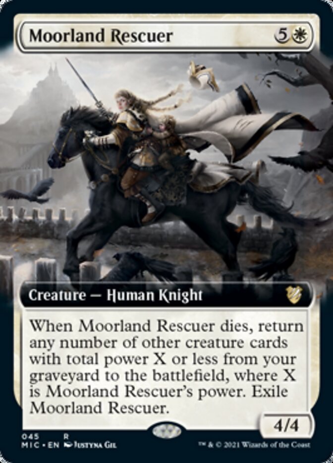 Moorland Rescuer (Extended Art) [Innistrad: Midnight Hunt Commander]