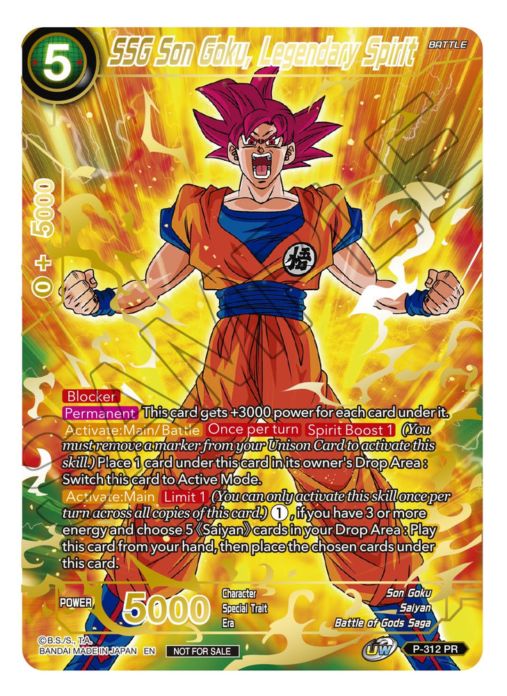 SSG Son Goku, Legendary Spirit (Gold Stamped) [P-312]